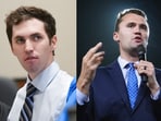 Tyler Robinson (L) and Charlie Kirk (R),