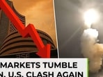 Indian stock markets tumble as Iran, US clash again, raising oil fears