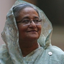 Former Bangladesh prime minister Sheikh Hasina. 