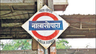 According to local experts, the name “Nalasopara” was assigned to the railway station during the British era and is a hybrid of the names of two nearby villages, Nala and Sopara. (Wikimedia Commons) According to local experts, the name “Nalasopara” was assigned to the railway station during the British era and is a hybrid of the names of two nearby villages, Nala and Sopara. (Wikimedia Commons)