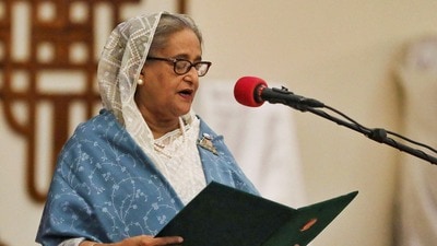 শেখ হাসিনা বলেন, প্রধানমন্ত্রী নরেন্দ্র মোদীর সঙ্গে তাঁর শেষ বৈঠকেও তিস্তা নদী উন্নয়ন প্রকল্প নিয়ে আলোচনা হয়েছিল। (REUTERS)