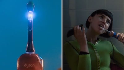 The new Dyson toothbrush with a camera and AI. (Instagram/@dysonbeauty) The new Dyson toothbrush with a camera and AI. (Instagram/@dysonbeauty)