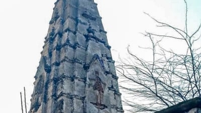 A 100 year old Hindu temple (in picture) was demolished reportedly to include its land in a seminary, in Punjab, Pakistan. (PTI)