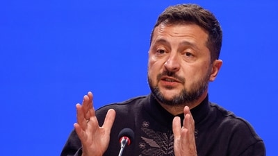 Ukraine's President Volodymyr Zelensky. (REUTERS)