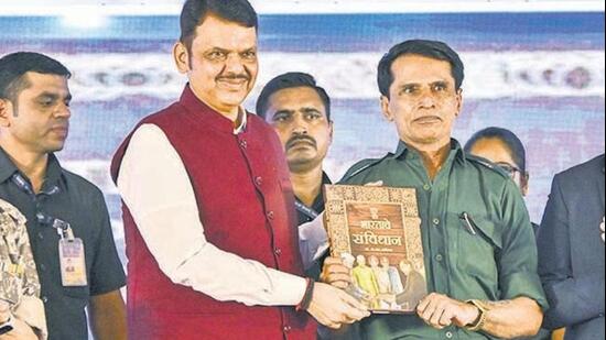 He surrendered last year alongside 60 armed Maoist before the Maharashtra chief minister Devendra Fadnavis. (PTI)