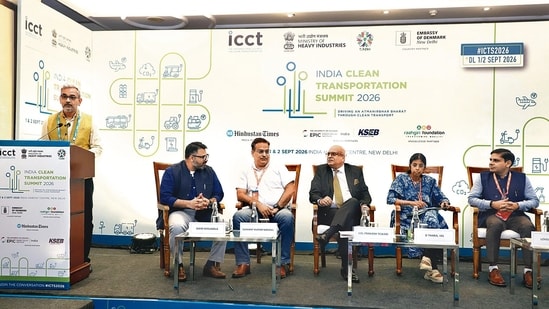 The topic came up during a panel discussion at the India Clean Transportation Summit 2026. (HT Photo)