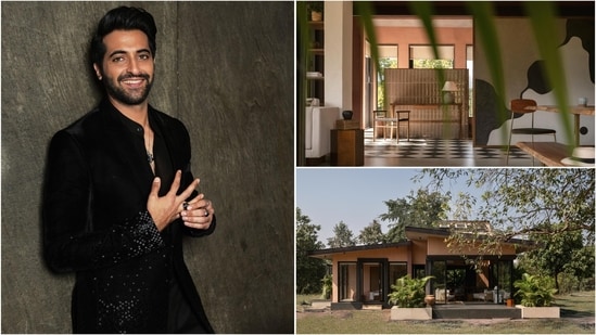 Akshay Oberoi's newly completed farmhouse in Karjat features earthy tones and tropical minimalism.