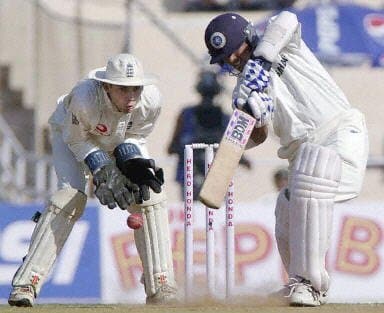 SS Das batting against England. (X Images)