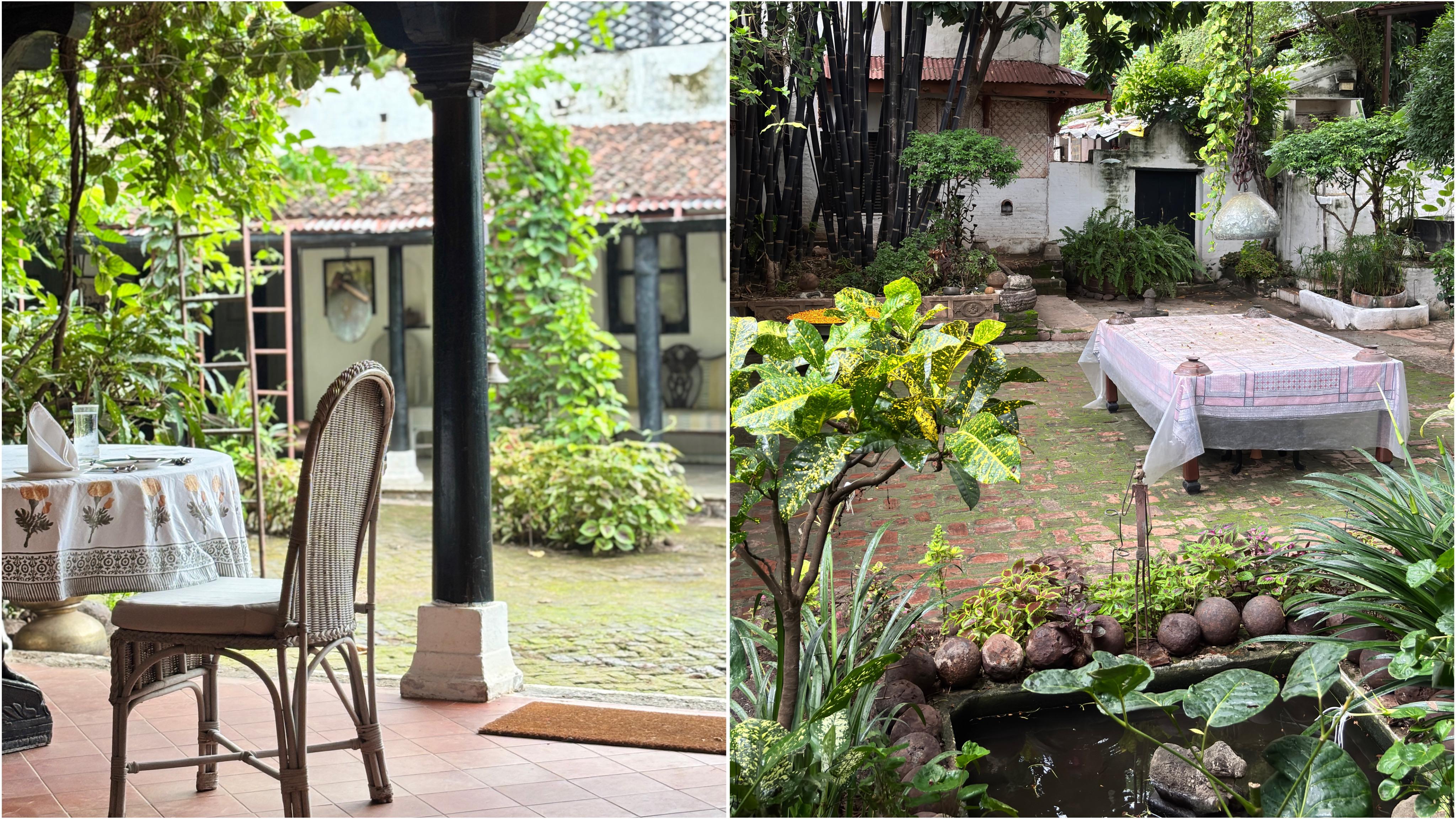 The property is a beautiful mix of old stone, quiet courtyards and lush greenery. (Akanksha Agnihotri) The property is a beautiful mix of old stone, quiet courtyards and lush greenery. (Akanksha Agnihotri)