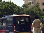 At Panchal's rented house in the Lasudia police station area, the police found a fake nameplate outside the house with the name "IAS Raj Soni," designation "District Collector."