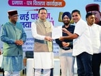 Uttarakhand Chief Minister Pushkar Singh Dhami in Dehradun on Wednesday. (@pushkardhami X/ANI Photo)