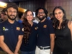 Barun Kashyap (left) with the team of Operation Safed Sagar
