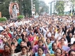 Hiralal Verma said the strength of the electricity board’s workforce had declined drastically over the years. (HT Photo)
