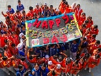 Students celebrate Teachers' Day every year on September 5. 