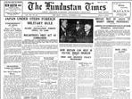 How Hindustan Times reported the end of WWII.