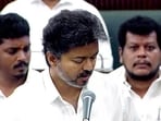 Tamil Nadu CM C Joseph Vijay unveils plans for an Olympic-standard sports city and a new Secretariat complex in Chennai. (TN Assembly/ANI Video Grab)