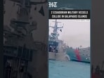 Two Ecuadorian Military Vessels Collide In Galapagos Islands | Collision Caught On Camera