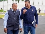 BCCI Secretary Devajit Saikia with BCCI CoE head VVS Laxman.
