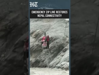 Nepal: Makeshift Zip Line Restores Connectivity Across Swollen Trishuli River