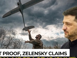 Without solid proof, Zelensky claims Russian airspace is ‘shut’?