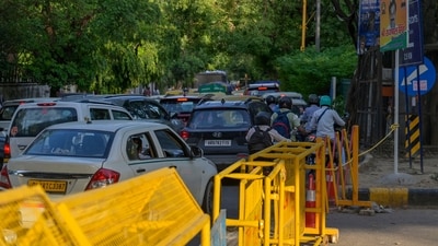 In a post on X (formerly Twitter), Delhi traffic police advised commuters to plan their journeys and allow extra travel time. (Representative Image (Raj K Raj/HT)) In a post on X (formerly Twitter), Delhi traffic police advised commuters to plan their journeys and allow extra travel time. (Representative Image (Raj K Raj/HT))