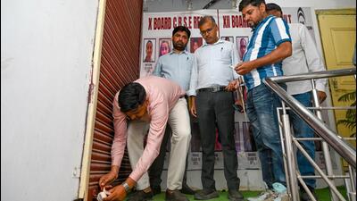 DIOS officials told HT that around five to seven coaching centres had been sealed as part of the ongoing checks, but did not disclose the institutes’ names. (HT Archive)