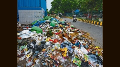 Overflowing garbage at neighbourhood dhalaos has become a recurring problem in several parts of the Capital. (Vipin Kumar/Hindustan Times) Overflowing garbage at neighbourhood dhalaos has become a recurring problem in several parts of the Capital. (Vipin Kumar/Hindustan Times)