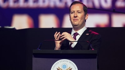 India and the United States are working to build a trade relationship, US Ambassador Sergio Gor said. (AFP)