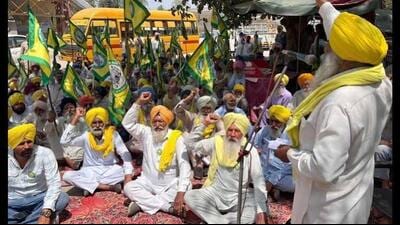 Karamjit Kaur Bhindran, a local union leader said they have been on a “pakka morcha” for four days, since they started their protest on August 30. (HT file)