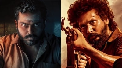 Karthi and Lokesh Kanagaraj in stills from Kaithi and DC. Karthi and Lokesh Kanagaraj in stills from Kaithi and DC.
