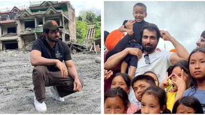 Sonu Sood reached Nepal a few days ago to help flood victims. Sonu Sood reached Nepal a few days ago to help flood victims.