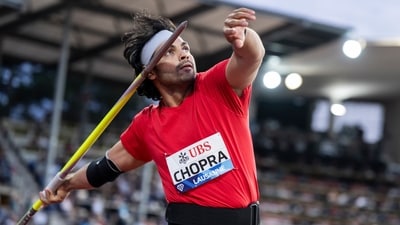 Neeraj Chopra is out of Asian Games. His coach and physio aren’t (AP)