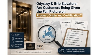 Odyssey & Brio Elevators: Are Customers Being Given the Full Picture on Product Origin and Certification Odyssey & Brio Elevators: Are Customers Being Given the Full Picture on Product Origin and Certification