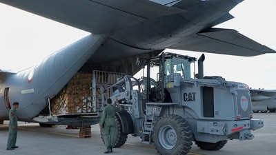 India has already delivered to Nepal a total of 74 tonnes of relief materials. (File Photo/PTI) India has already delivered to Nepal a total of 74 tonnes of relief materials. (File Photo/PTI)