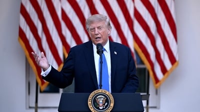 Trump aimed his guns at former US President Joe Biden and said that more munitions were given to Ukraine for its war with Russia by the Biden administration than used during the war with Iran. (File Photo/AFP) Trump aimed his guns at former US President Joe Biden and said that more munitions were given to Ukraine for its war with Russia by the Biden administration than used during the war with Iran. (File Photo/AFP)