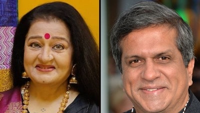 বলিউড দম্পতি অপরা মেহতা ও দর্শন জারিওয়ালা।