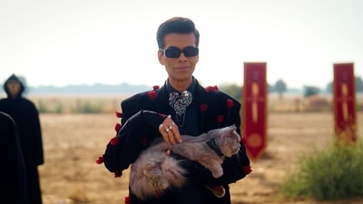 Karan Johar in the first episode of The Traitors Season 2. Karan Johar in the first episode of The Traitors Season 2.
