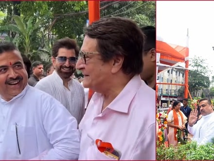উত্তম কুমারের জন্ম শতবার্ষিকী উদযাপনে শুভেন্দু অধিকারি।