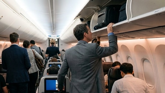 The CEO shared that he was on a flight from Bengaluru to Delhi. (Representational image created using AI). (Google Gemini)