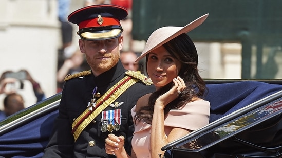 Britain's Prince Harry, Duke of Sussex and Britain's Meghan, Duchess of Sussex recently returned to Britain after six years in the US. (AFP)