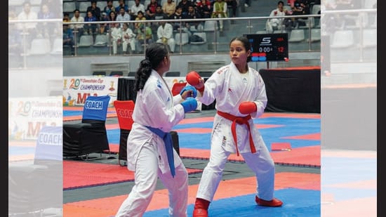 Janmoni Konwar won gold at the All India Independence Cup Karate Championship in August. (INSTAGRAM/@WORLDKARATEFEDERATION)