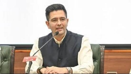 The AAP also alleged that Chadha was attempting to get his voter registration made in Rajinder Nagar, Delhi, through a backdated process. (HT FILE)