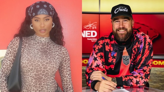 The viral Kayla Nicole and Travis Kelce claims raise questions about cheating, $5M and what Nicole actually said. (Kayla Nicole/Instagram, Travis Kelce/Instagram)