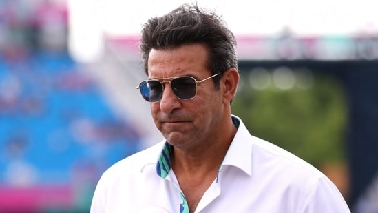 Wasim Akram during the 2024 T20 World Cup