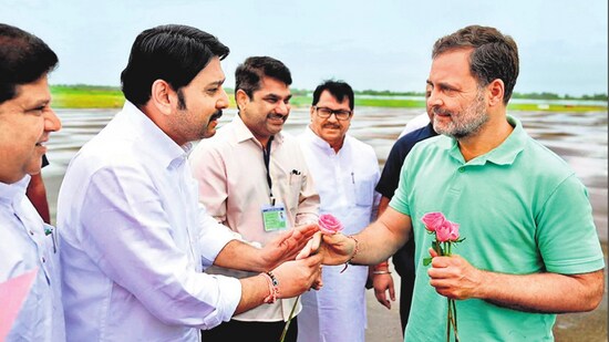 LoP Rahul Gandhi was in Nashik to attend a training camp for 69 newly appointed Congress district and city presidents. (AICC) (AICC)