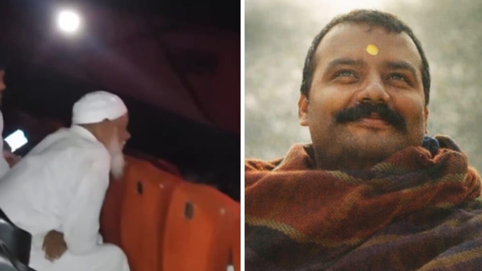 হলে হনুমান অংশ দেখছেন এক মুসলিম বৃদ্ধ। (Social Media Screengrab and IMDb)