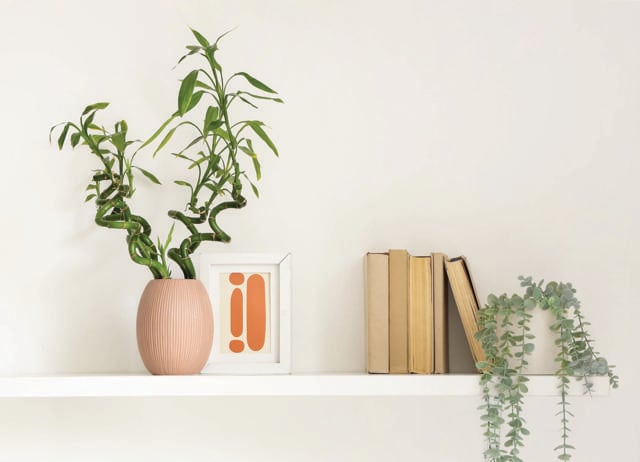 Style a shelf the Shin-soe-tai way to create balance. (SHUTTERSTOCK) Style a shelf the Shin-soe-tai way to create balance. (SHUTTERSTOCK)