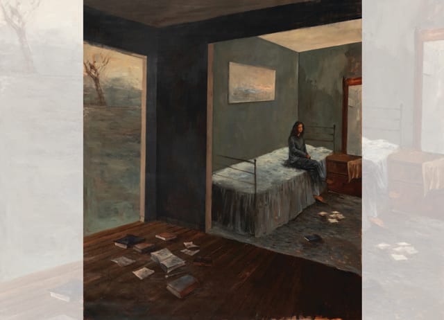 Pakistani-American contemporary painter Zaam Arif’s portraits evoke emotions such as loneliness. (PHOTO COURTESY: VADEHRA ART GALLERY) Pakistani-American contemporary painter Zaam Arif’s portraits evoke emotions such as loneliness. (PHOTO COURTESY: VADEHRA ART GALLERY)