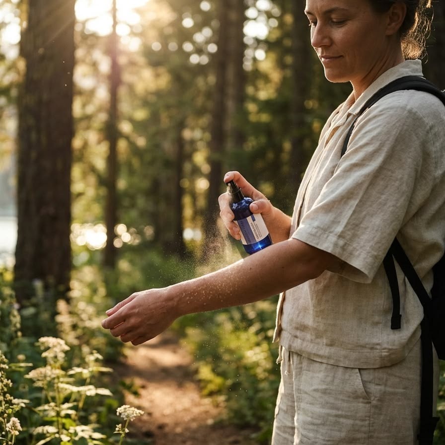 It is better to use personal mosquito repellent spray when outdoors, shares Dr Tandon. (Pinterest) It is better to use personal mosquito repellent spray when outdoors, shares Dr Tandon. (Pinterest)