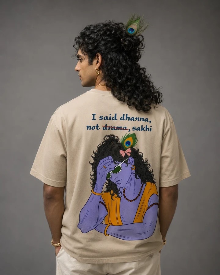 As Usual Clothing’s Dharma over Drama T-shirt | Price: ₹999 As Usual Clothing’s Dharma over Drama T-shirt | Price: ₹999